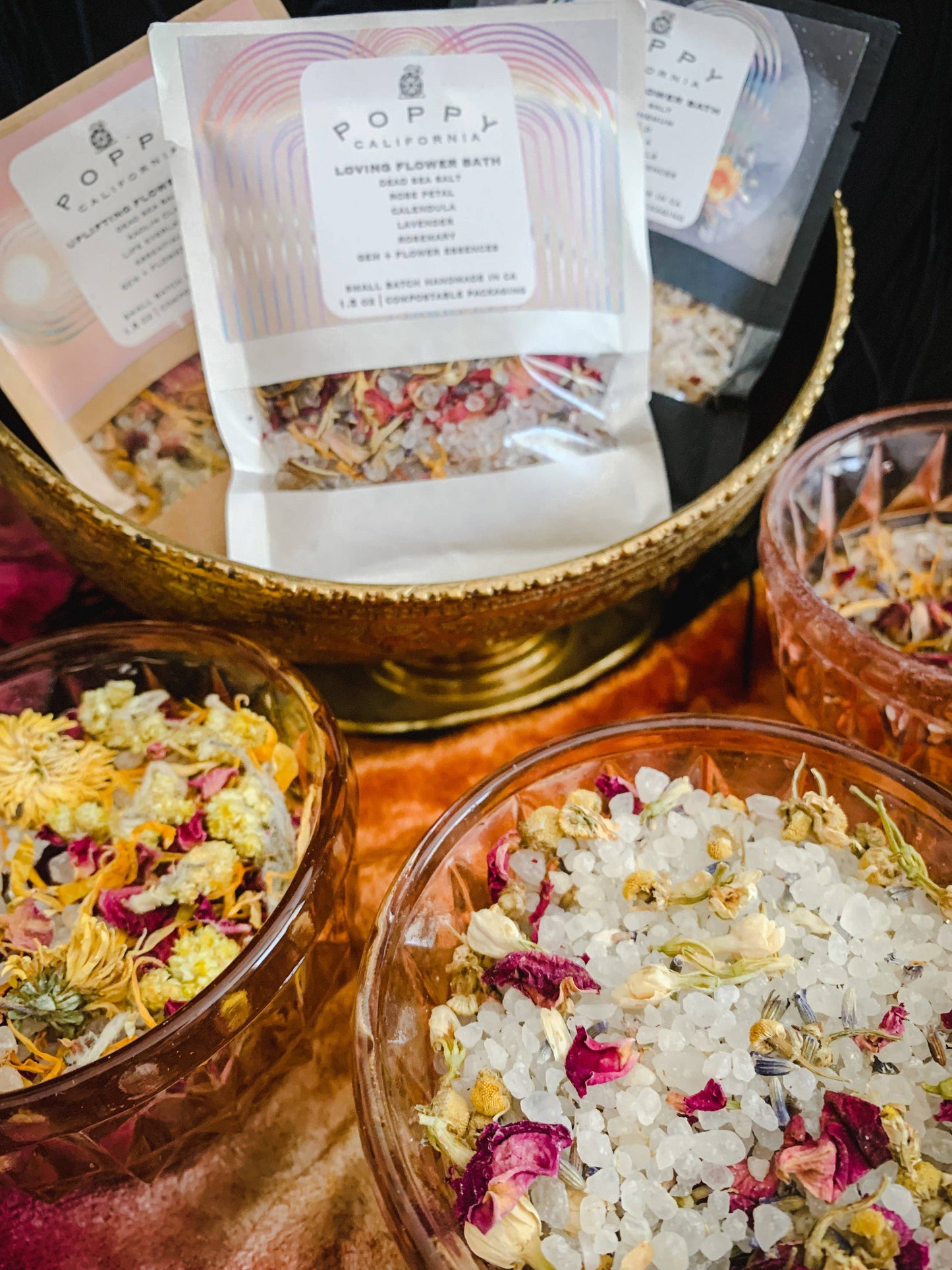 Soothing Flower Bath Salt Packet