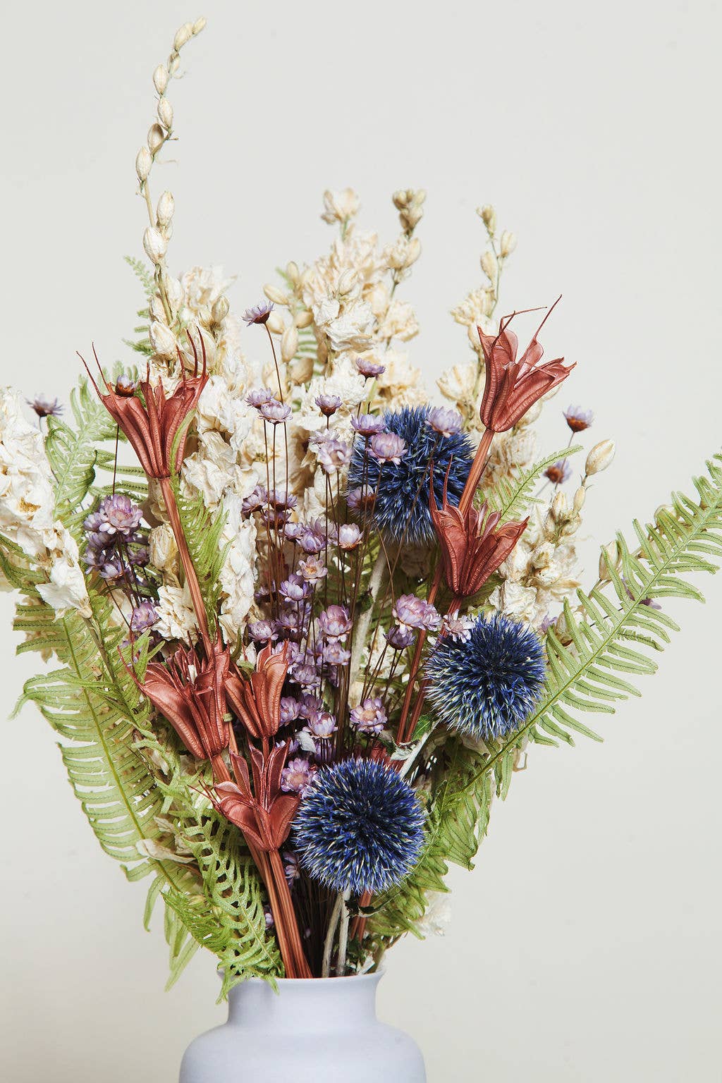 Purple & Green Dried Flower Bouquet (mini)