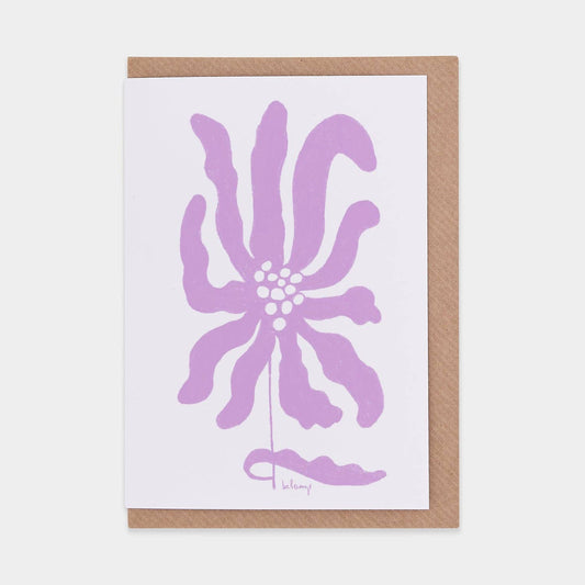 Electric Lilac Greeting Card
