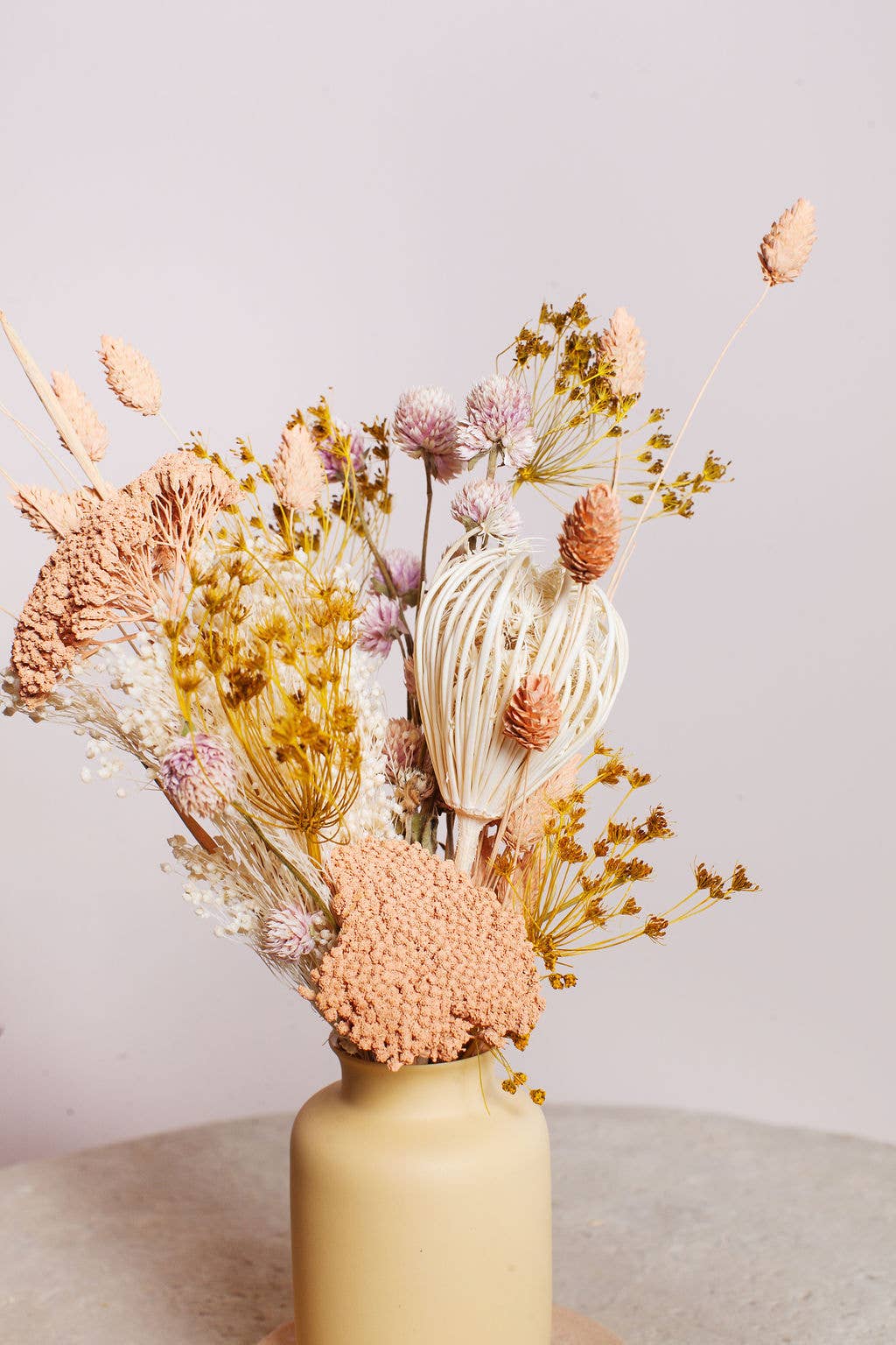 Peaches & Cream Dried Flower Bouquet (mini)