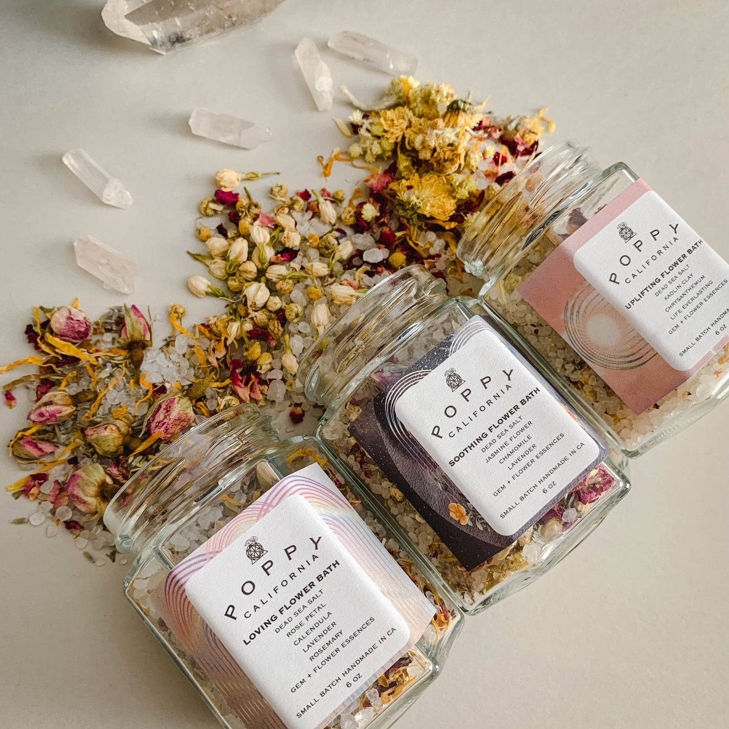 Uplifting Flower Bath Salt Jar