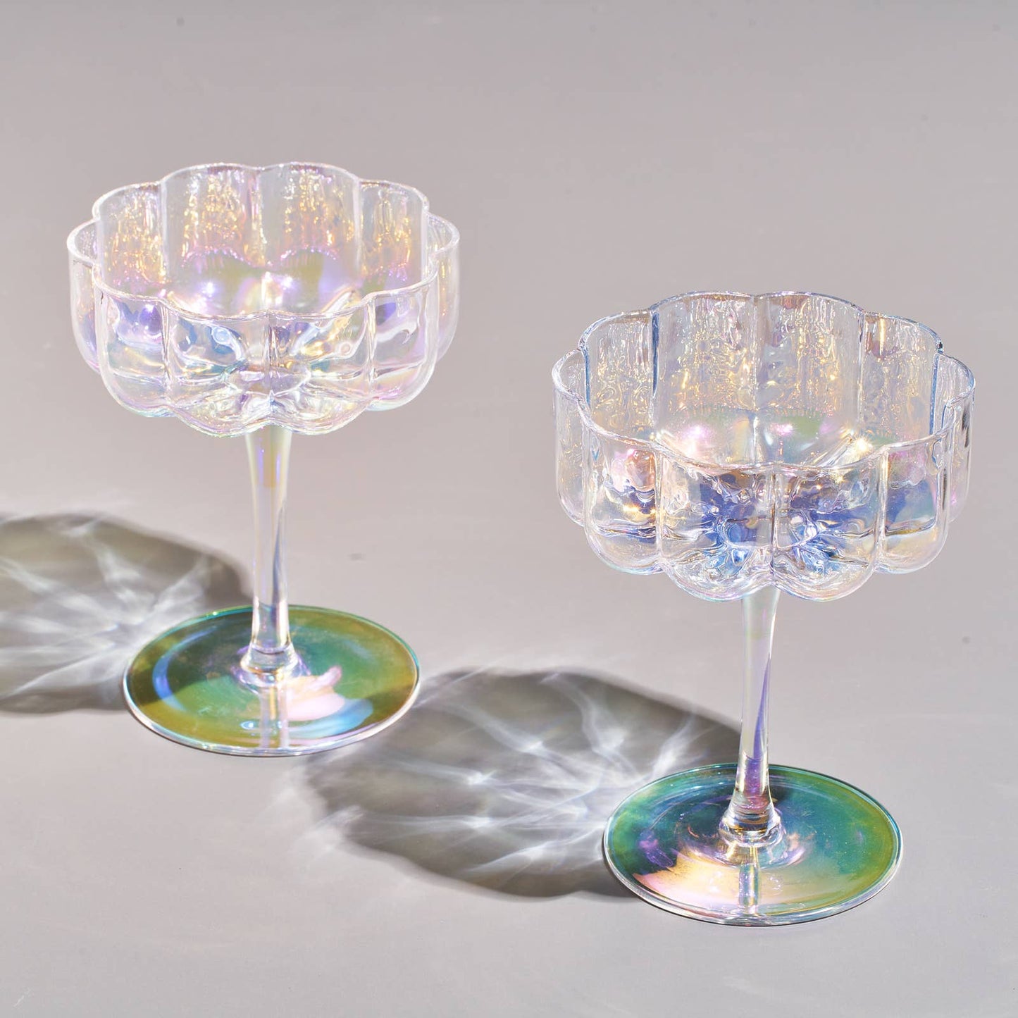 Flower Elegant Champagne Coupe